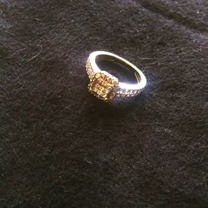 Diamond and 10kt white gold ring.